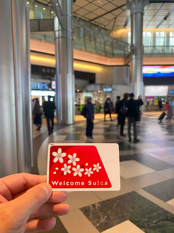 Welcome Suica for quick and easy one-touch payments.