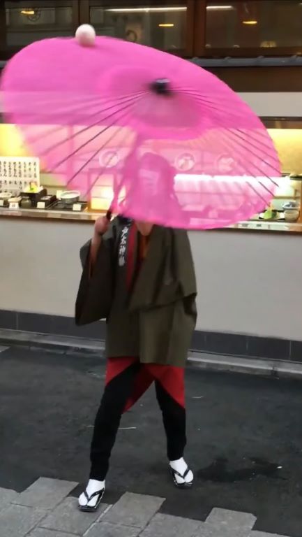Umbrella spinning performance